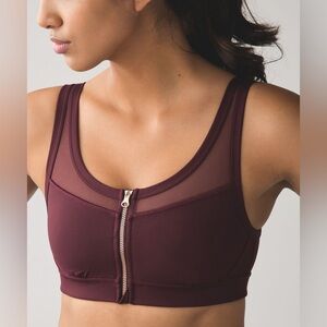 Lululemon Drop It Like It's Hot Bra - Size 8 - Bordeaux Drama